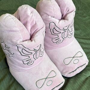 Pink Western Slipper Boots